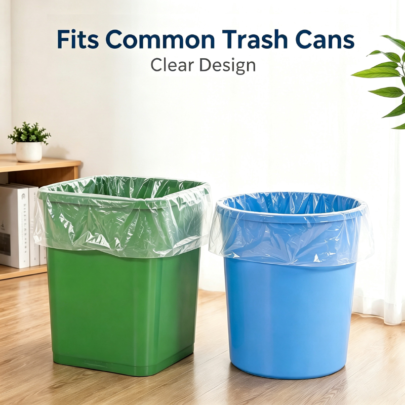 50PCS Clear Trash Bags Large C - đánh giá và giá Commercial Kitchen Bin