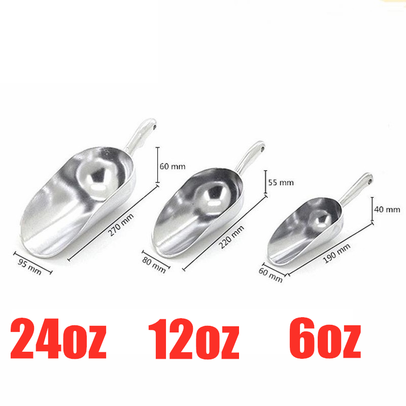 6Oz/12Oz/24Oz Nhôm Ice Scoop B - đánh giá và giá Commercial Kitchen And Bar