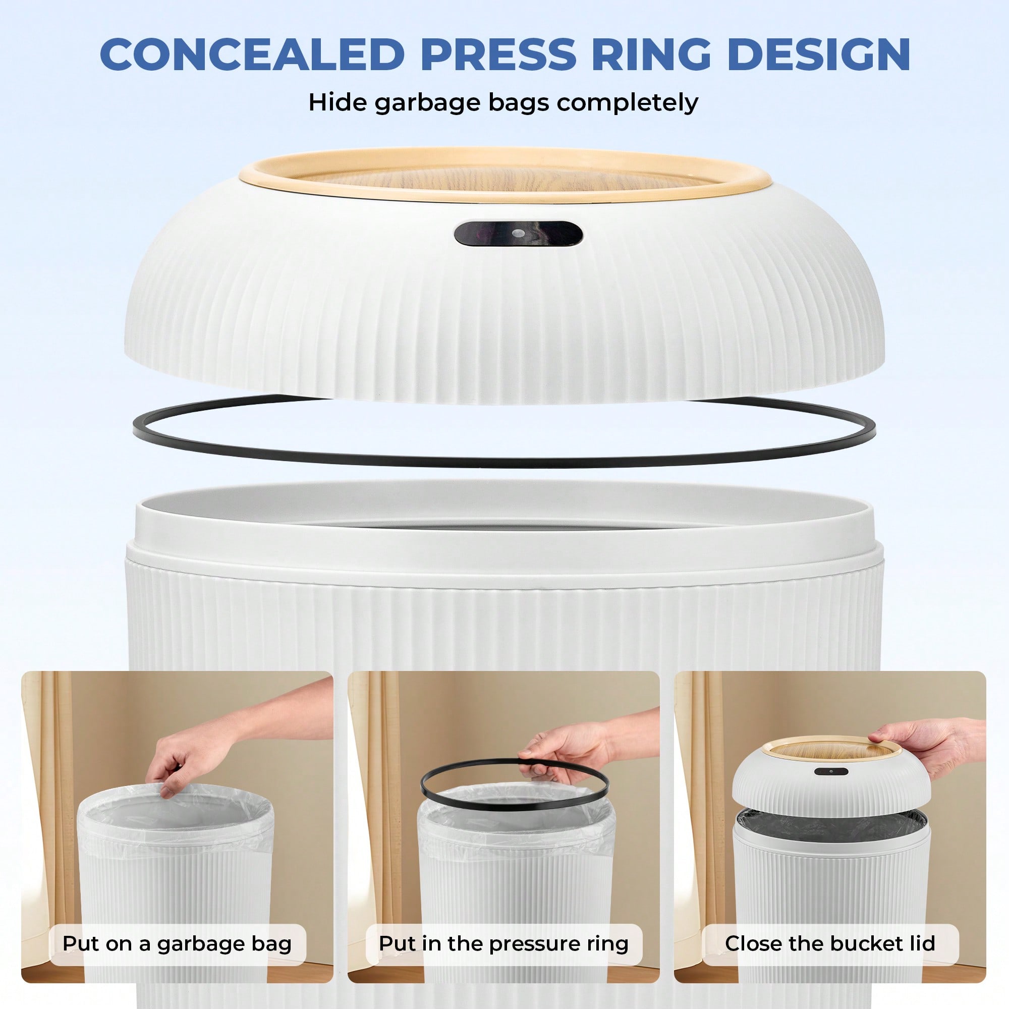Motion Sensor Trash Can with L - đánh giá và giá Commercial Kitchen Bin