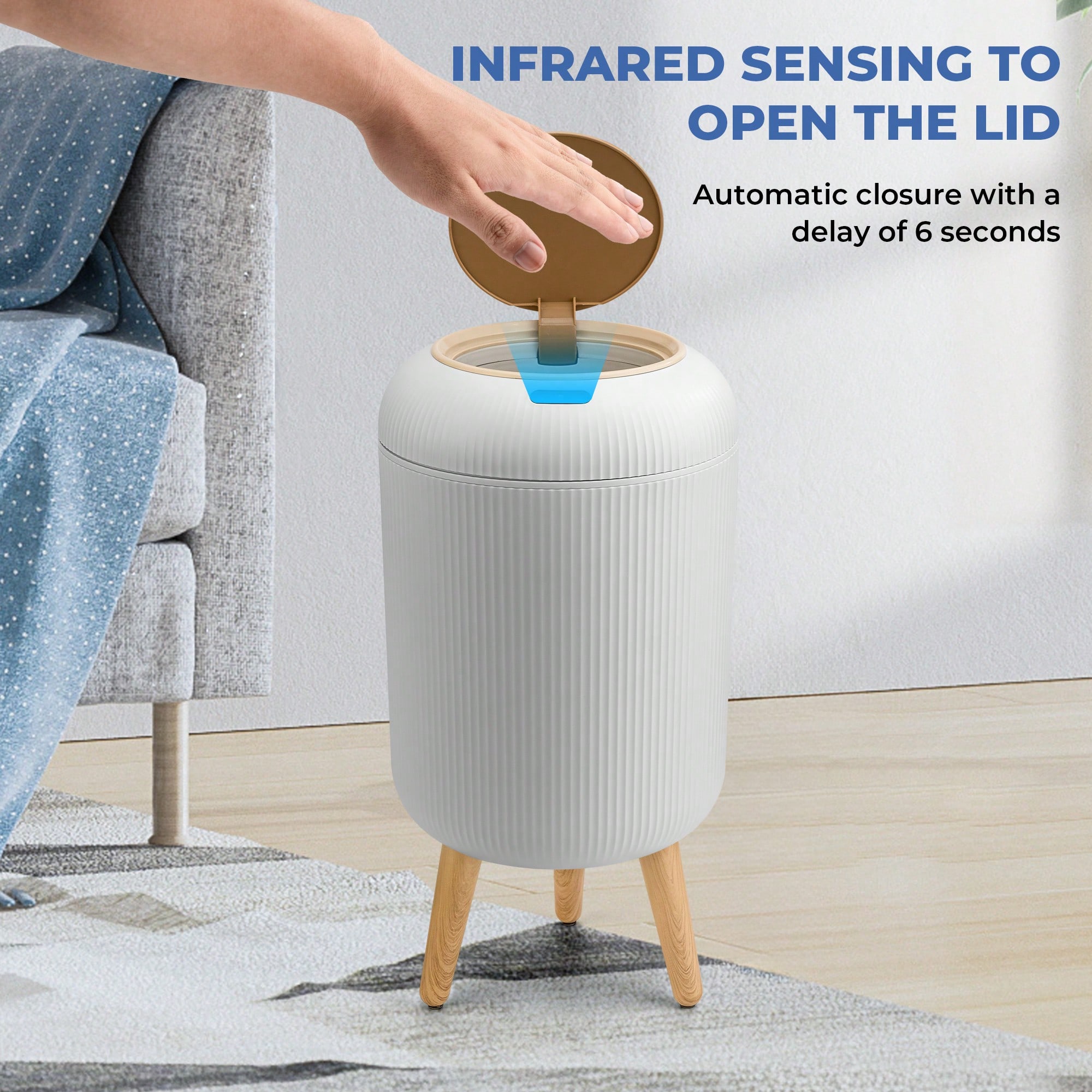 Motion Sensor Trash Can with L - đánh giá và giá Commercial Kitchen Bin