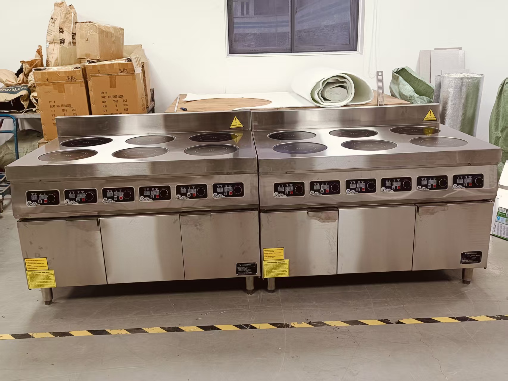 6*2.5/3.5kw Restaurant Counter - đánh giá và giá Range Commercial Kitchen