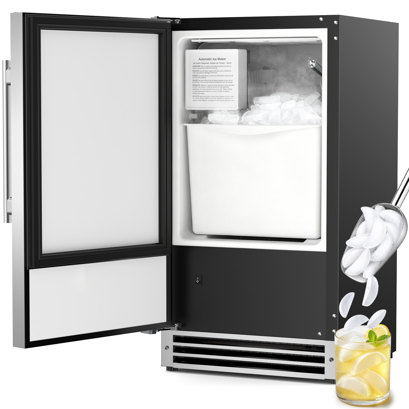 Under Counter Ice Maker, Cresc - đánh giá và giá Commercial Kitchen Bin