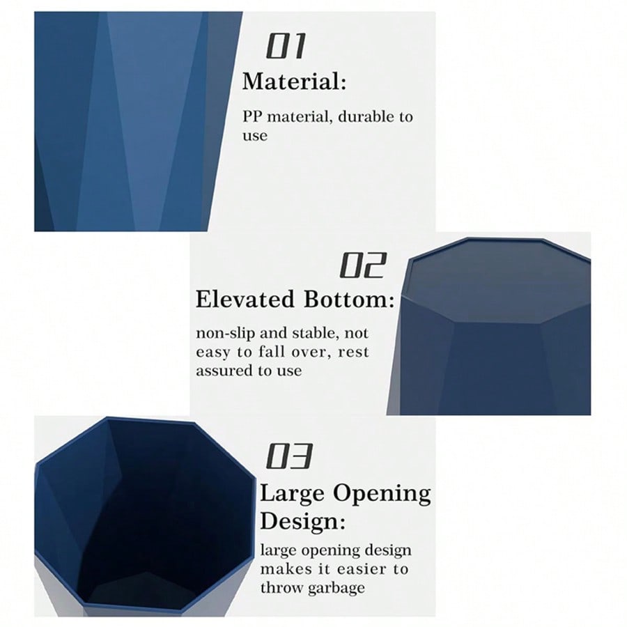 2-Pack Nordic-Style Octagonal  - đánh giá và giá Commercial Kitchen Bin