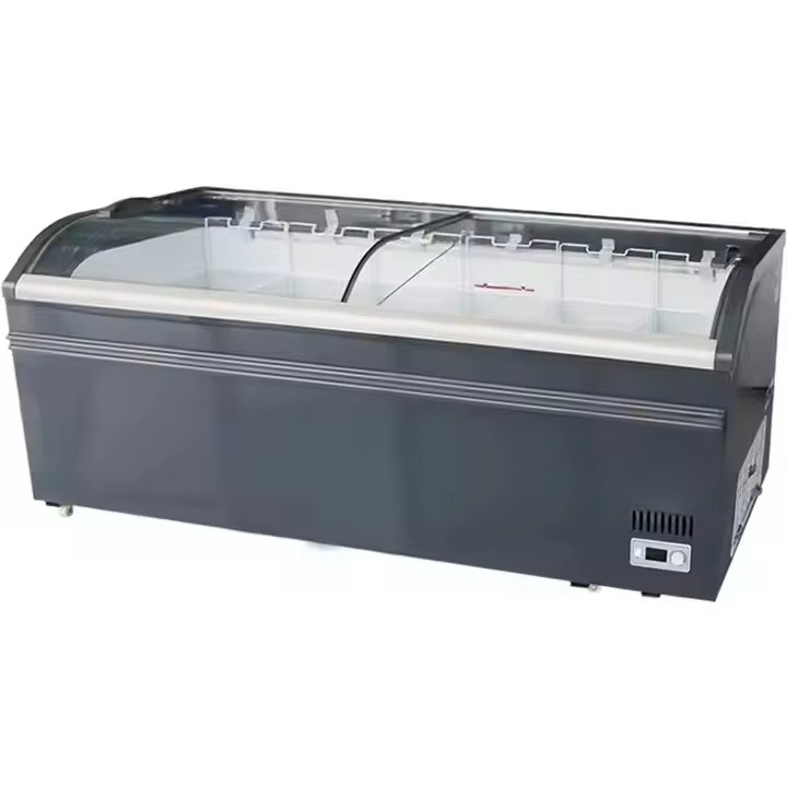 Commercial curved top glass sl - đánh giá và giá Commercial Chest Freezer