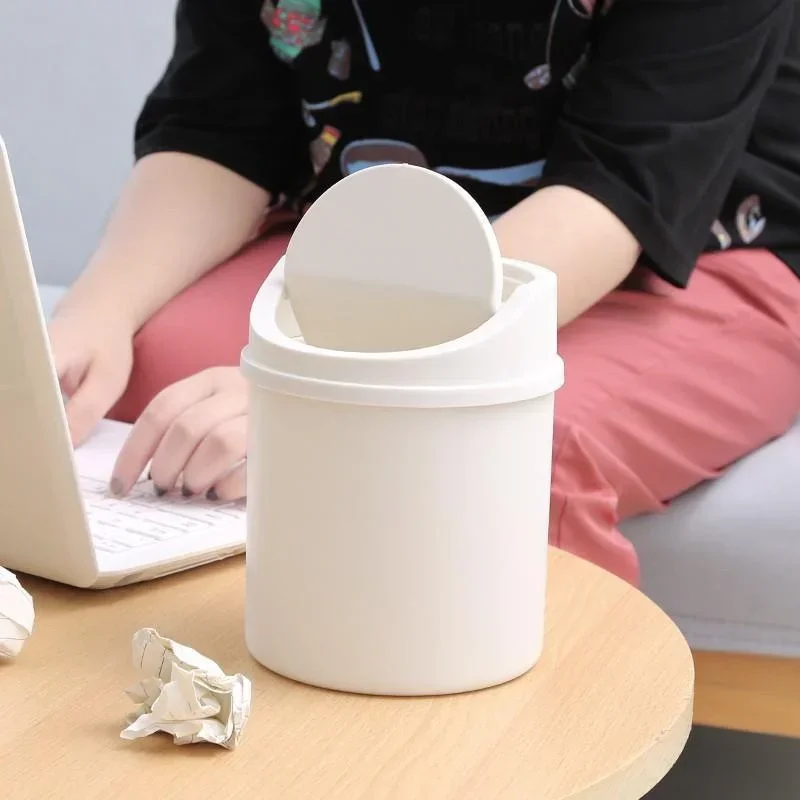 Mini Desktop Trash Can with Li - đánh giá và giá Commercial Kitchen Bin