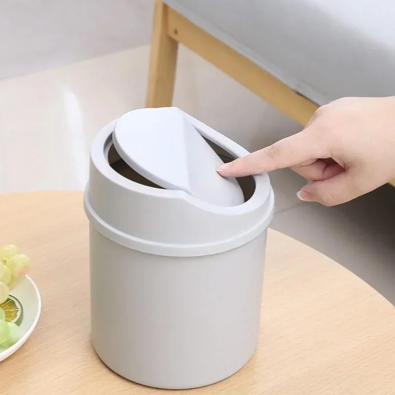 Mini Desktop Trash Can with Li - đánh giá và giá Commercial Kitchen Bin