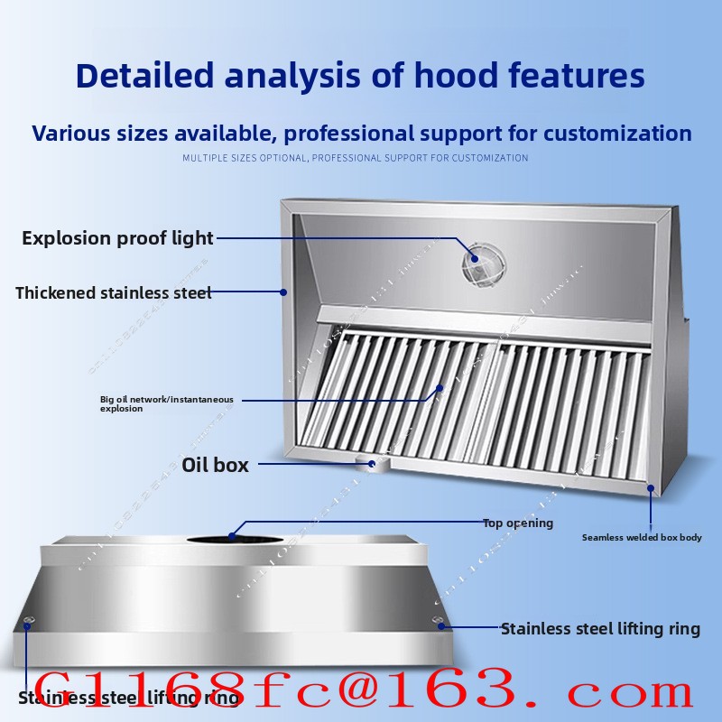 Stainless Steel Exhaust Hood f - đánh giá và giá Commercial Kitchen Hoods