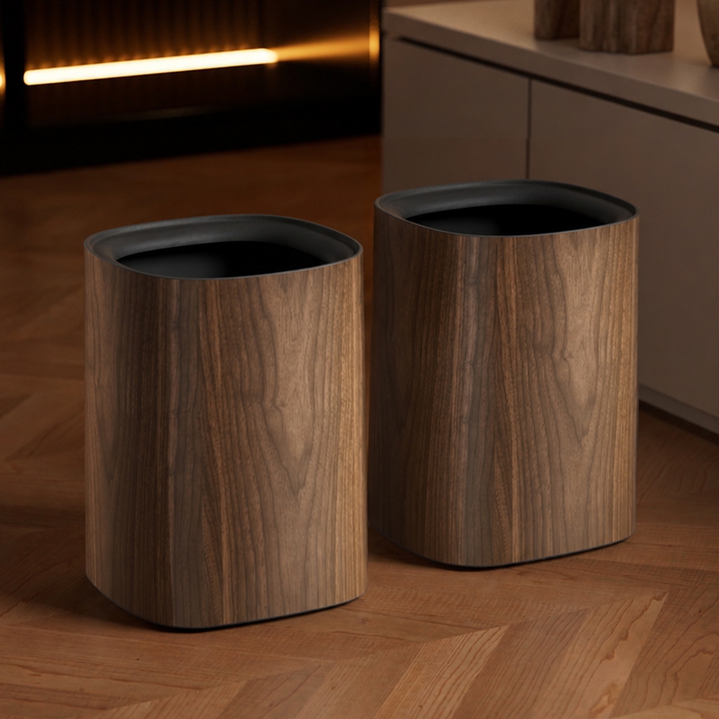 UFORU Modern Wood Grain Trash  - đánh giá và giá Commercial Kitchen Bin