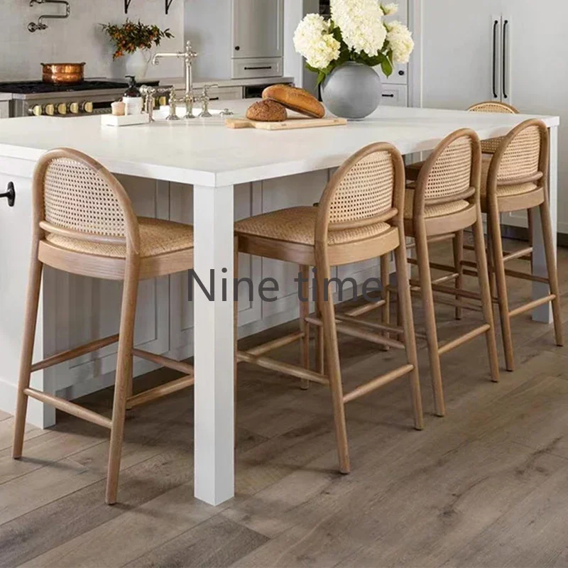 Solid Wood Rattan Kitchen Bar  - đánh giá và giá Commercial Kitchen And Bar
